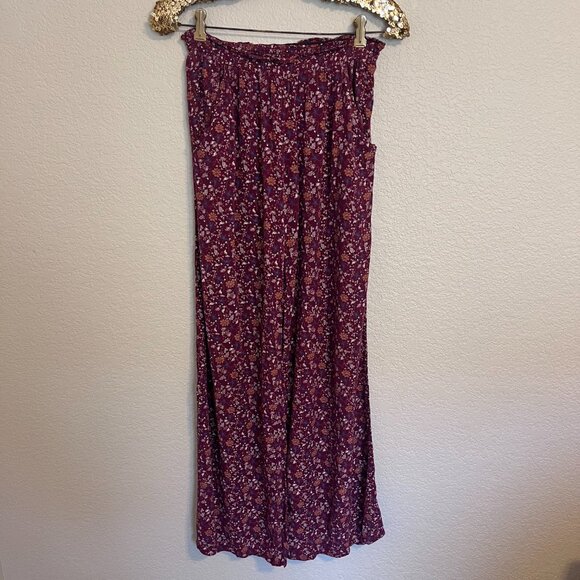 Mossimo Floral Boho Print Palazzo Pants Women Size S - Picture 2 of 11